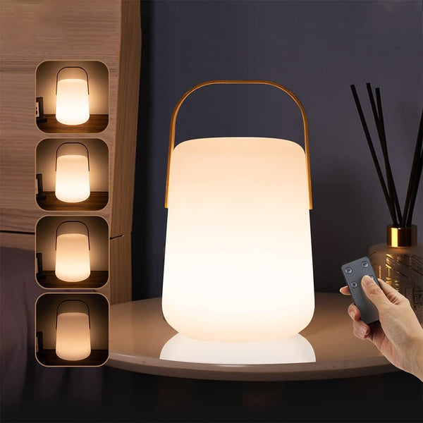 LED Table Lamp with Remote Control Table Lamp 4 Modes USB Charging Warm White Hanging Light Waterproof Indoor Outdoor Decoration Lantern Chandelier Romantic Lamp Suitable for family gatherings Camping bar